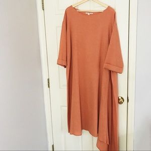 MIMU MAXI | Cascade Dress in peach
